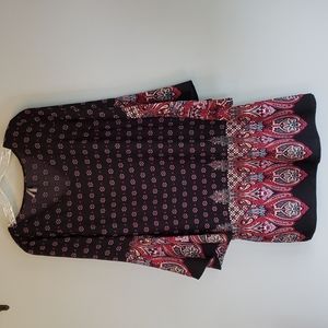 Dress With Bell Sleeves